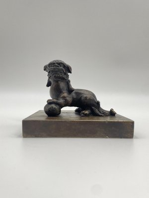 Chinese Bronze Figure of a Foo Dog, 1920s-CZ-1806331