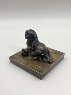 Chinese Bronze Figure of a Foo Dog, 1920s-CZ-1806331