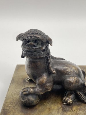 Chinese Bronze Figure of a Foo Dog, 1920s-CZ-1806331