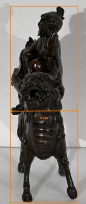 Chinese Bronze Figure with Foo Dog, Early 1900s-RVK-1422641