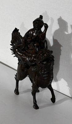 Chinese Bronze Figure with Foo Dog, Early 1900s-RVK-1422641