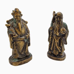 Chinese Bronze Statues, 1800s, Set of 2-RKF-1778103