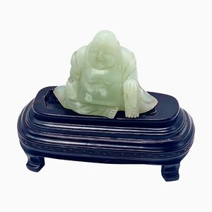 Chinese Carved Jade Figure of Laughing Buddha, Budai, 1900s-UR-1320851