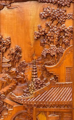 Chinese Carved Panels, 20th Century, Set of 2-PKM-1717569