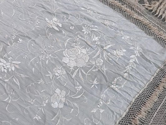 Chinese Embroidered Manila Tablecloth-YMM-1061813