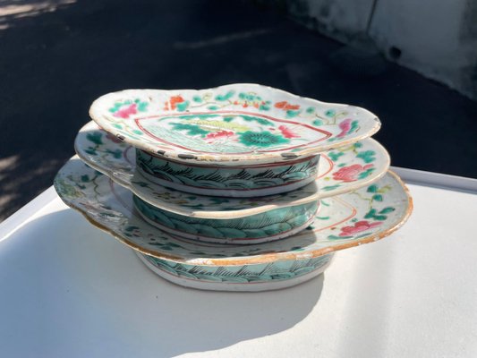 Chinese Famille Rose Service, 1800s, Set of 3-UR-1320849