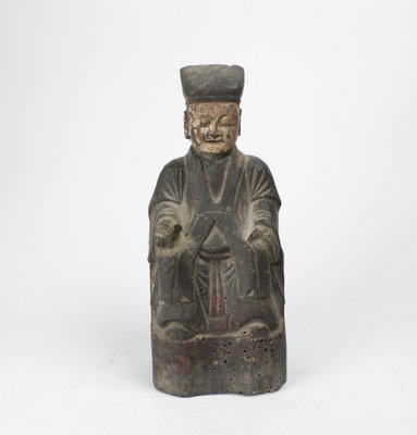 Chinese Figure of Learned Man, 17th or 18th Century-HYQ-1763348