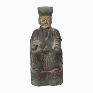 Chinese Figure of Learned Man, 17th or 18th Century-HYQ-1763348