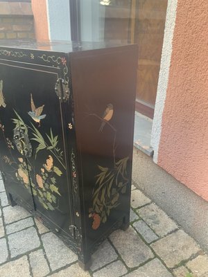 Chinese Half Cabinet in Black Lacquer, 1920-NYZ-2027875