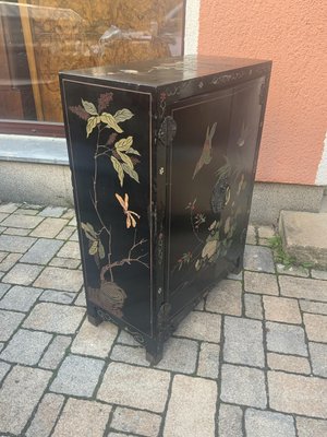 Chinese Half Cabinet in Black Lacquer, 1920-NYZ-2027875