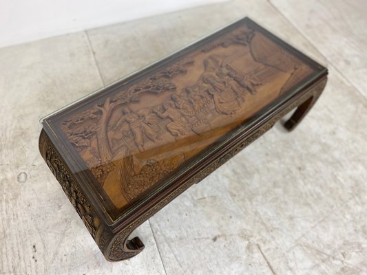 Chinese Hand-Carved Coffee Table, 1930s-DE-872710