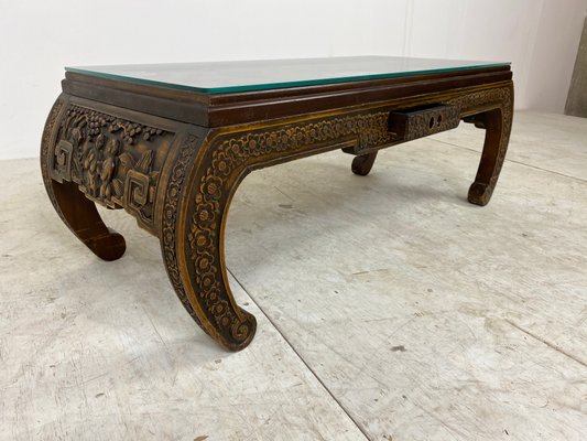 Chinese Hand-Carved Coffee Table, 1930s-DE-872710