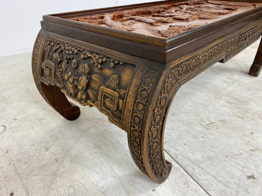 Chinese Hand-Carved Coffee Table, 1930s-DE-872710