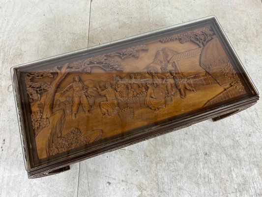 Chinese Hand-Carved Coffee Table, 1930s-DE-872710