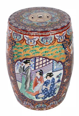 Chinese Hand Painted Ceramic Garden Stool-ZVH-1155967