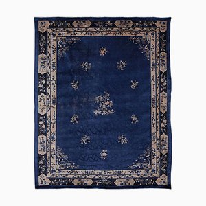 Chinese Indigo Blue Peking Rug, 1920-MBH-1032397