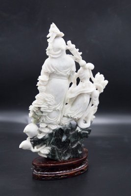 Chinese Jade Statue of a Confucian Sage-RCE-1431209