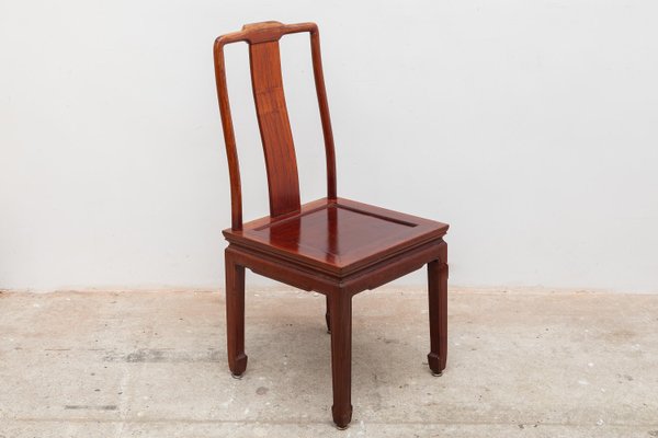 Chinese Ming Style Dining Chairs, 1970s, Set of 6-KL-773080