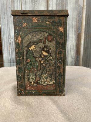 Chinese Painted Tea Box, 1930s-OXJ-1737420