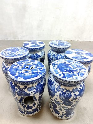 Chinese Porcelain & Ceramic Garden Stool or Side Table-BW-1346213