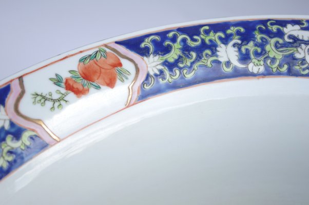 Chinese Porcelain Planters with Saucers, 1900s, Set of 2-CEJ-488372