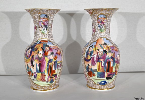 Chinese Porcelain Vases, 1890s, Set of 2-RVK-1395805