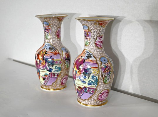 Chinese Porcelain Vases, 1890s, Set of 2-RVK-1395805