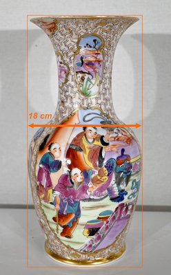 Chinese Porcelain Vases, 1890s, Set of 2-RVK-1395805