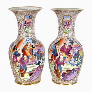 Chinese Porcelain Vases, 1890s, Set of 2-RVK-1395805