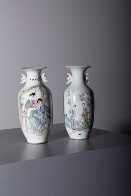 Chinese Porcelain Vases, 1900, Set of 2-RCE-2043064