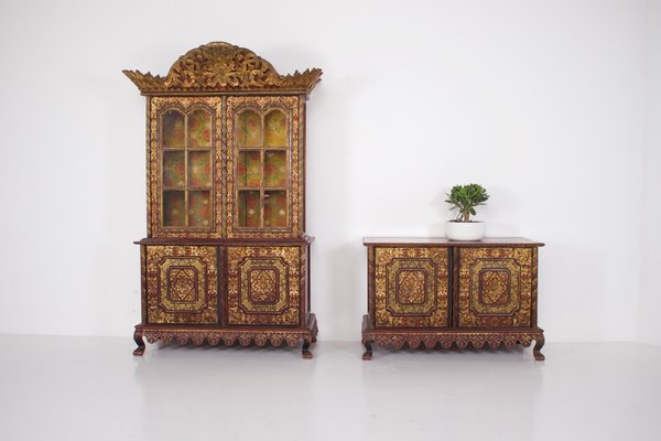 Chinese Showcase Cabinet, 1890s-OWS-1725919