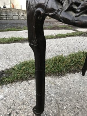 Chinese Side Table in Black Lacquered Wood, 1950s-OXJ-834113