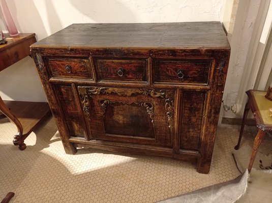 Chinese Stained Fir Sideboard-ZFY-1148474