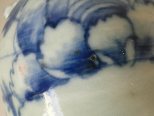 Chinese Vase in Blue and White Porcelain-QKG-1331447