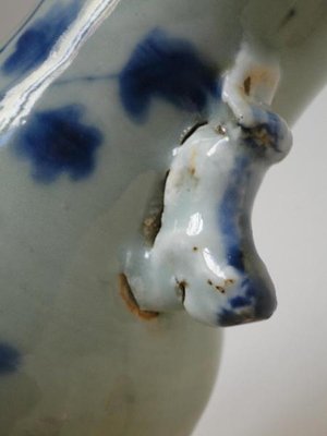 Chinese Vase in Blue and White Porcelain-QKG-1331447