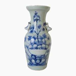 Chinese Vase in Blue and White Porcelain-QKG-1331447