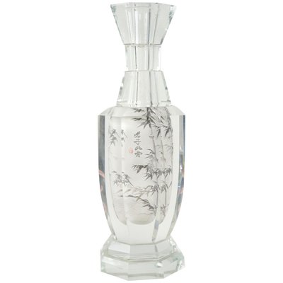 Chinoiserie Vase in Crystal, 1940s-WFS-744737