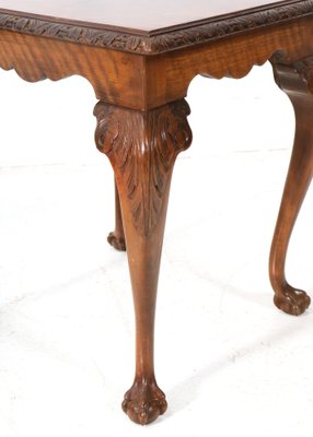 Chippendale Style Burl Walnut Nesting Tables, 1920s, Set of 3-MY-1804481