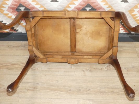 Chippendale Style Side Table in Tiles & Braid, 1960s-AFE-1326063