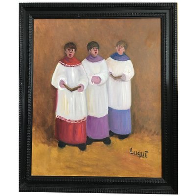 Choirboys Singing in Altar by Luque, Spain-PSK-1003268