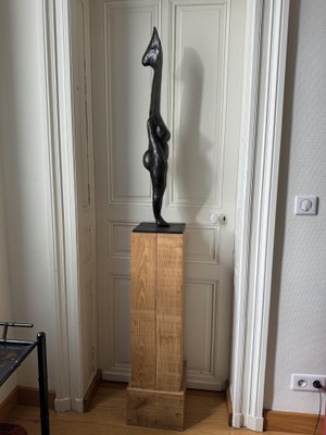 Christian Astuguevieille, Divinité Femme Surf, Bronze and Chestnut, 2004, Cire Perdue Couffignal EA1, Edition of 2 Copies, 195cm High-NRK-2036083