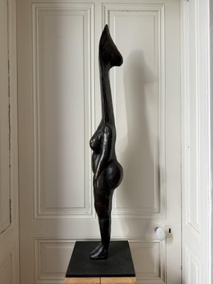 Christian Astuguevieille, Divinité Femme Surf, Bronze and Chestnut, 2004, Cire Perdue Couffignal EA1, Edition of 2 Copies, 195cm High-NRK-2036083