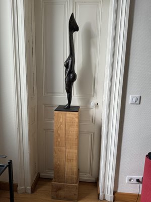 Christian Astuguevieille, Divinité Femme Surf, Bronze and Chestnut, 2004, Cire Perdue Couffignal EA1, Edition of 2 Copies, 195cm High-NRK-2036083