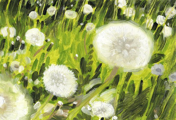 Christian Frederiksen, Dandelion World, 2023, Oil on Board-CHG-2037502