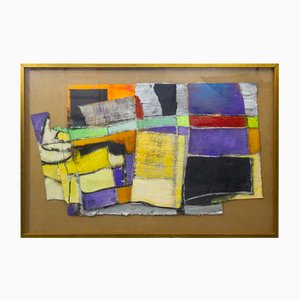 Christian Kares, Abstract Composition, 1990s, Acrylic on Cardboard, Framed-CQZ-1427280