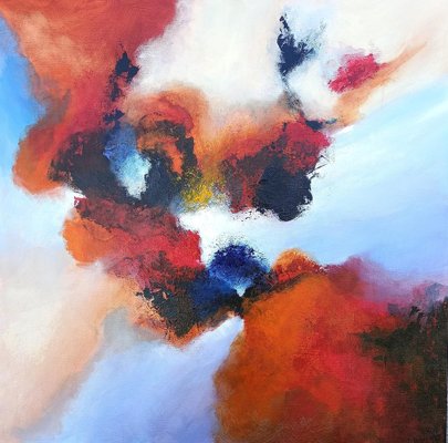 Christiane Hess, Brume Rouge, 2023, Acrylic on Canvas-CHG-2031115