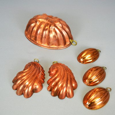 Christmas Copper Cake Molds, Set of 6-AOU-1735429