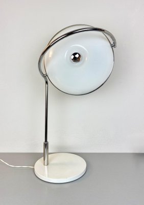 Chrome & Acrylic Glass Adjustable Table Lamp from Reggiani, Italy, 1970s-LYQ-1171560