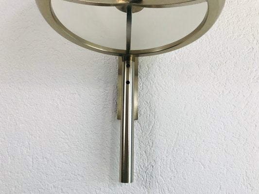 Chrome and Acrylic Glass Wall Light from Arteluce, Italy, 1970s-PUK-675875