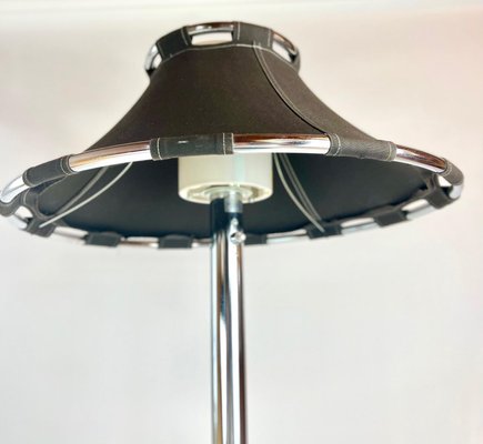 Chrome and Black Fabric Floor Lamp by Anna Ehrner for Ateljé Lyktan-VDW-1277134